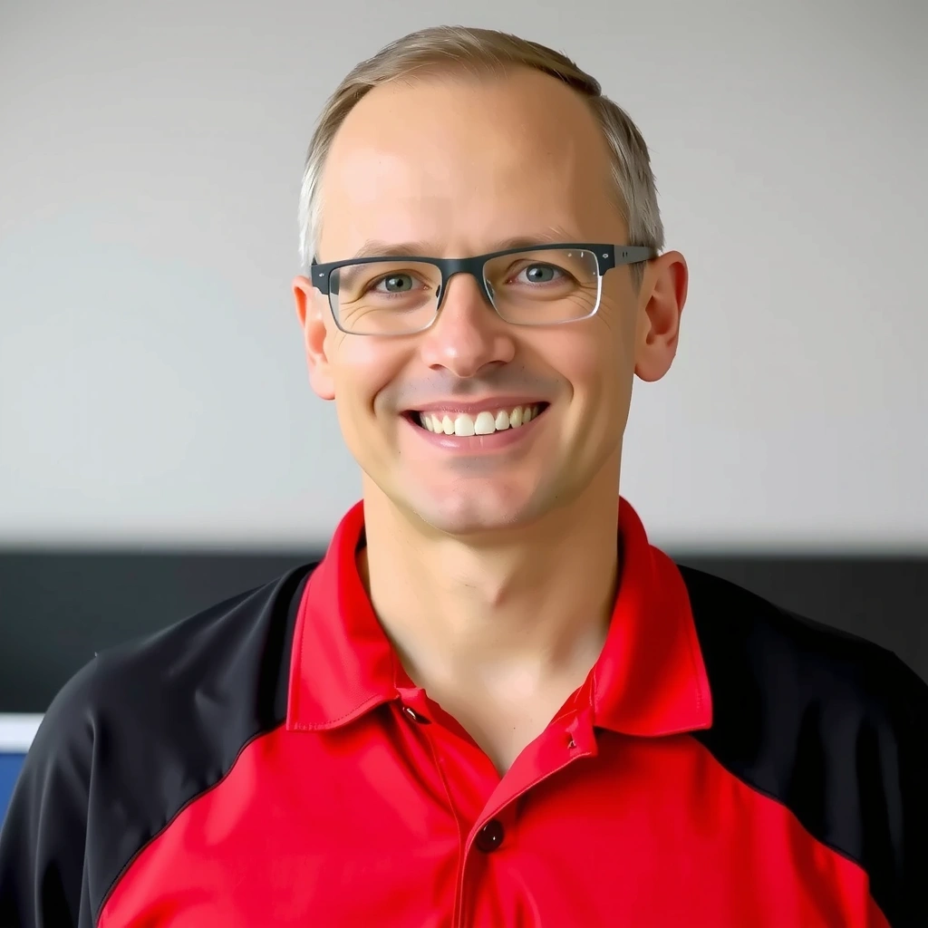 Portrait of a dedicated table tennis coach