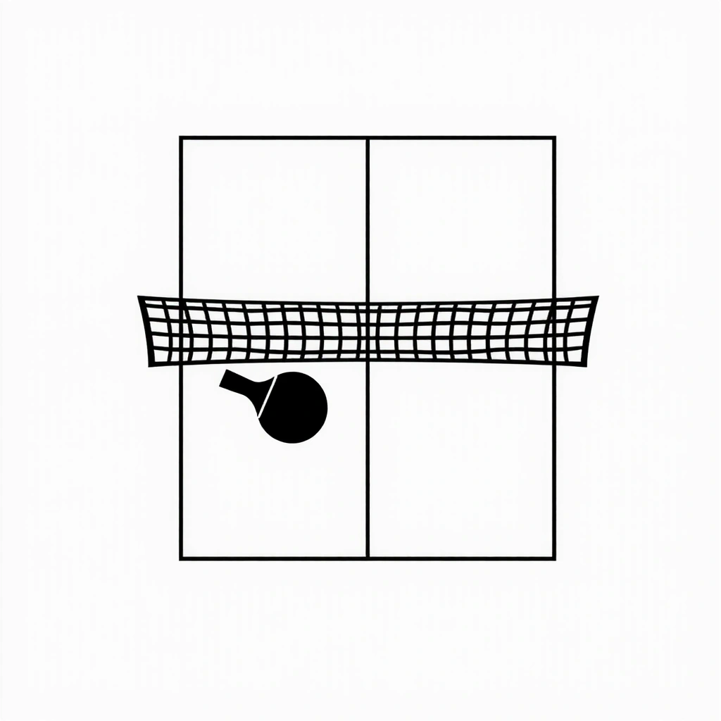 Icon representing a table tennis table
